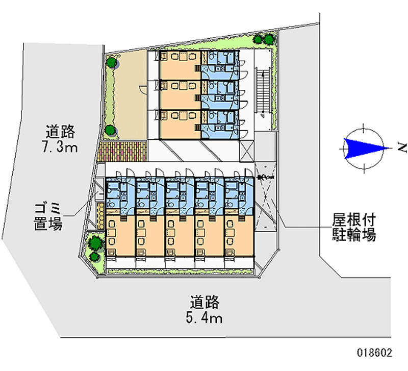 レオパレス三津屋 区画図