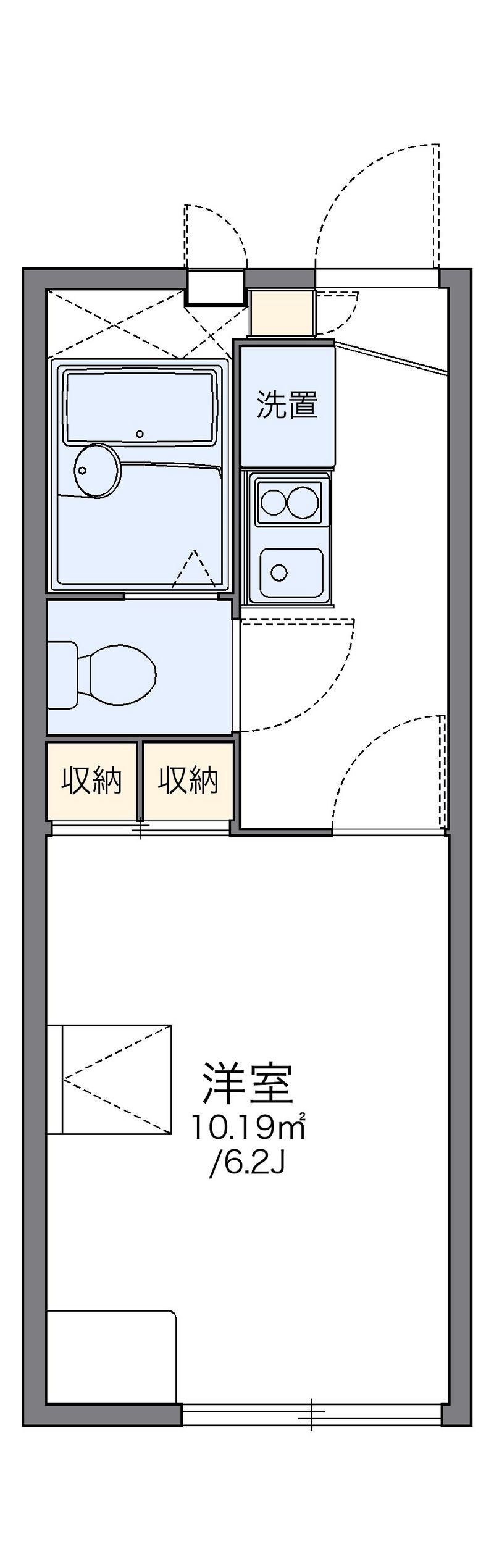 レオパレスサニーハイツ 間取図