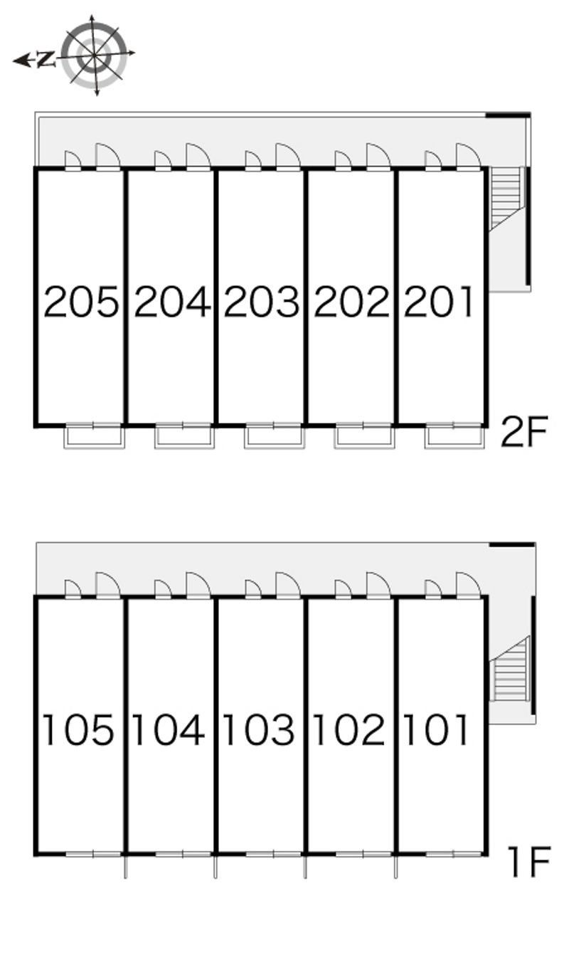レオパレス里の尾 間取り配置図