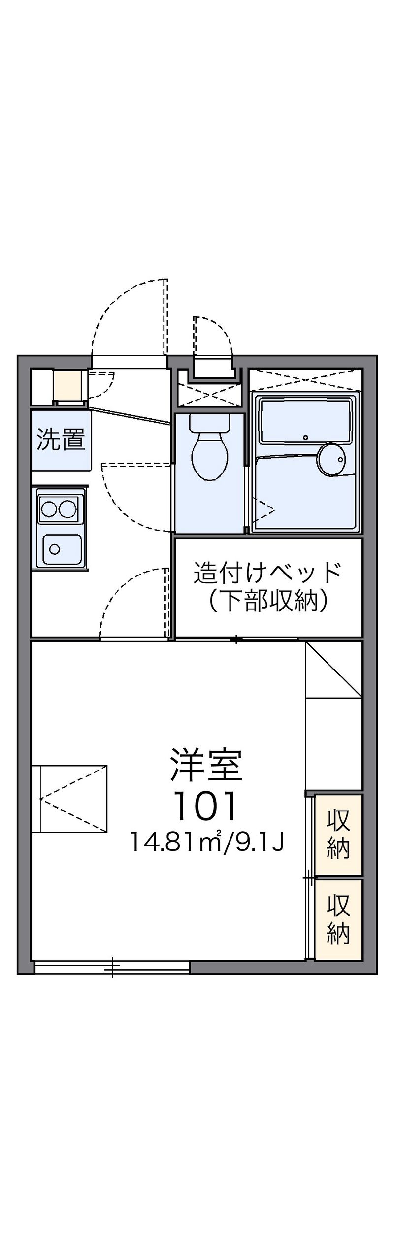 レオパレス丸 間取図
