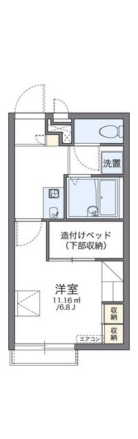 レオパレスフォレーゼ別府 間取り図