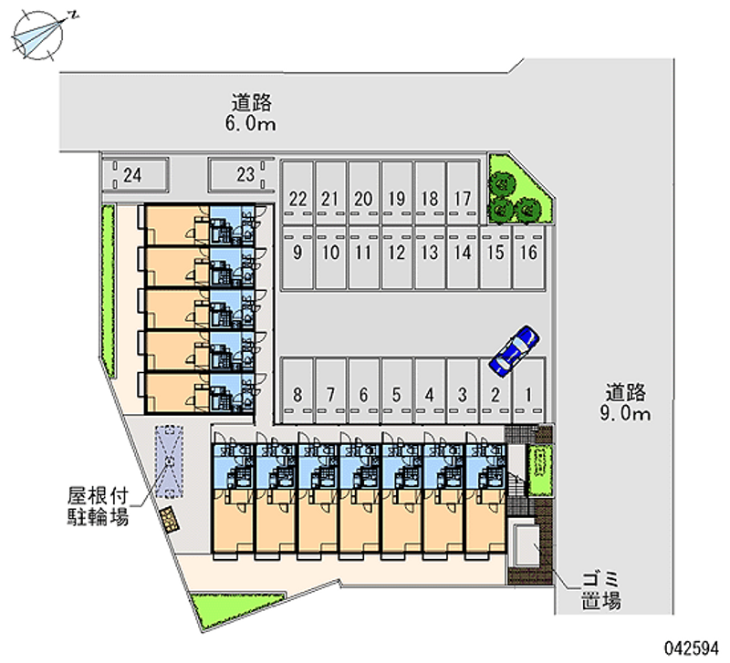 42594 Monthly parking lot