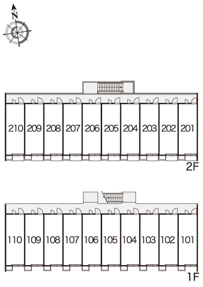 レオパレス２９０ 間取り配置図