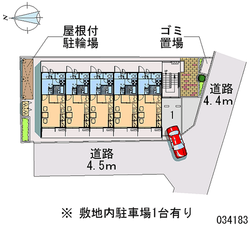 レオパレスリバーサイド藤 区画図