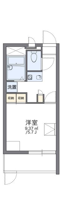 レオパレス白糸 間取り図