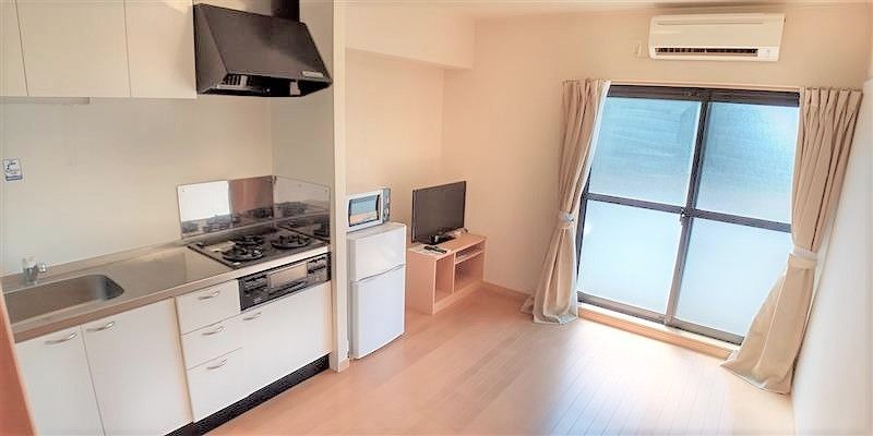 レオパレスウエスト広川二号館 居間