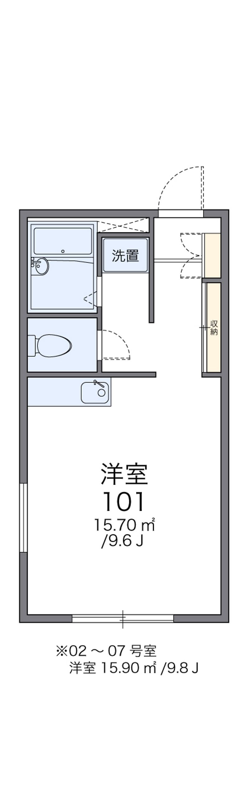レオパレス武蔵砂川Ⅰ 間取図
