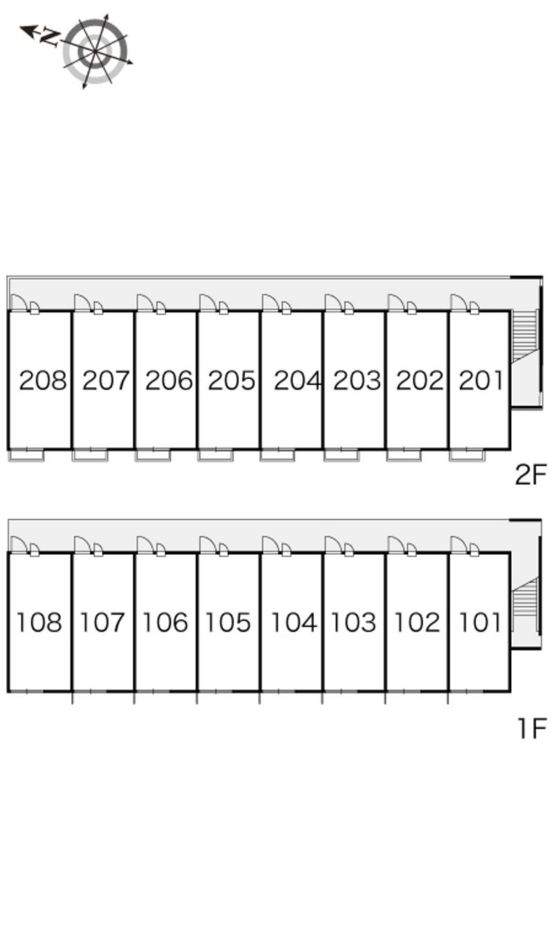 レオパレスおうみ 間取配置図