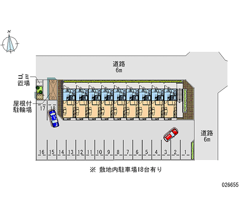 レオパレスサージュ 月極駐車場