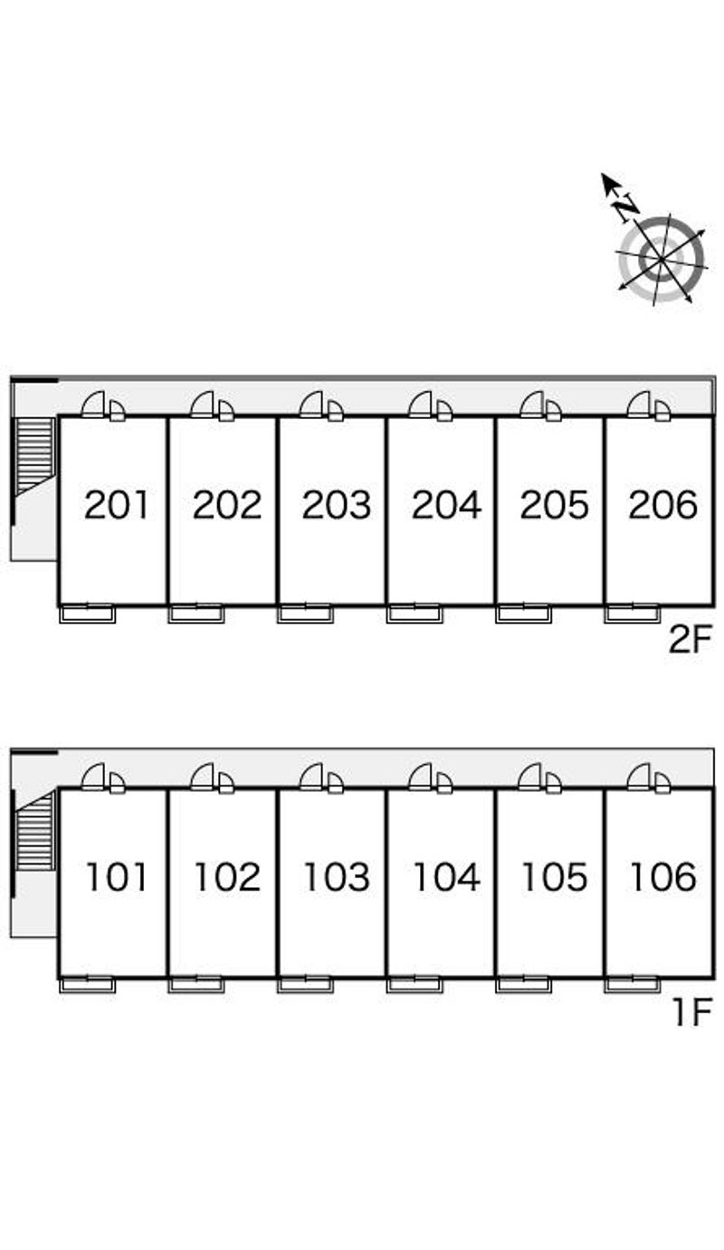 レオパレスさくら通り 間取配置図