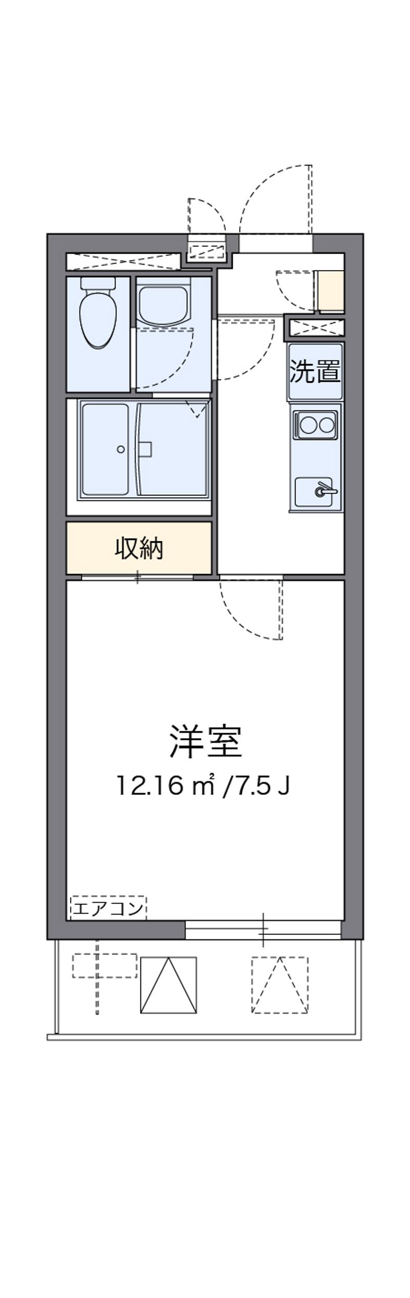 クレイノ清都Ⅲ 間取り