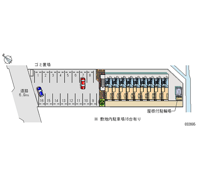 レオパレスコスモポート高岡 月極駐車場