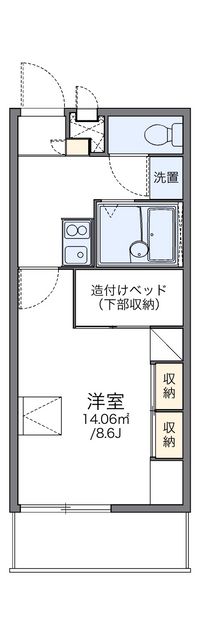 レオパレスみや 間取図