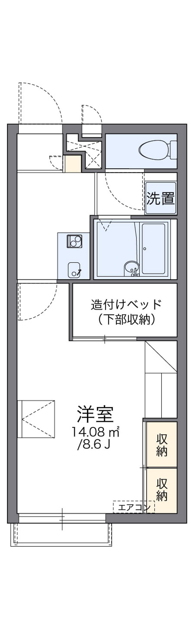 レオパレスＫＡＳＡＭＡＴＵ 間取図