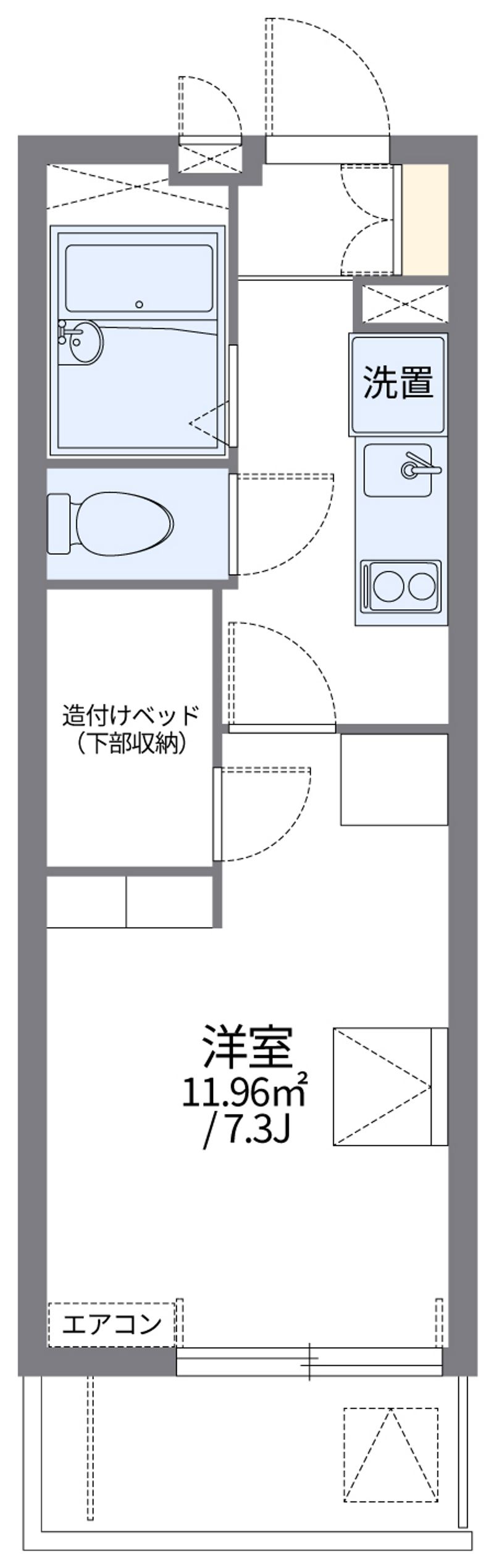 レオパレス小田井 間取図