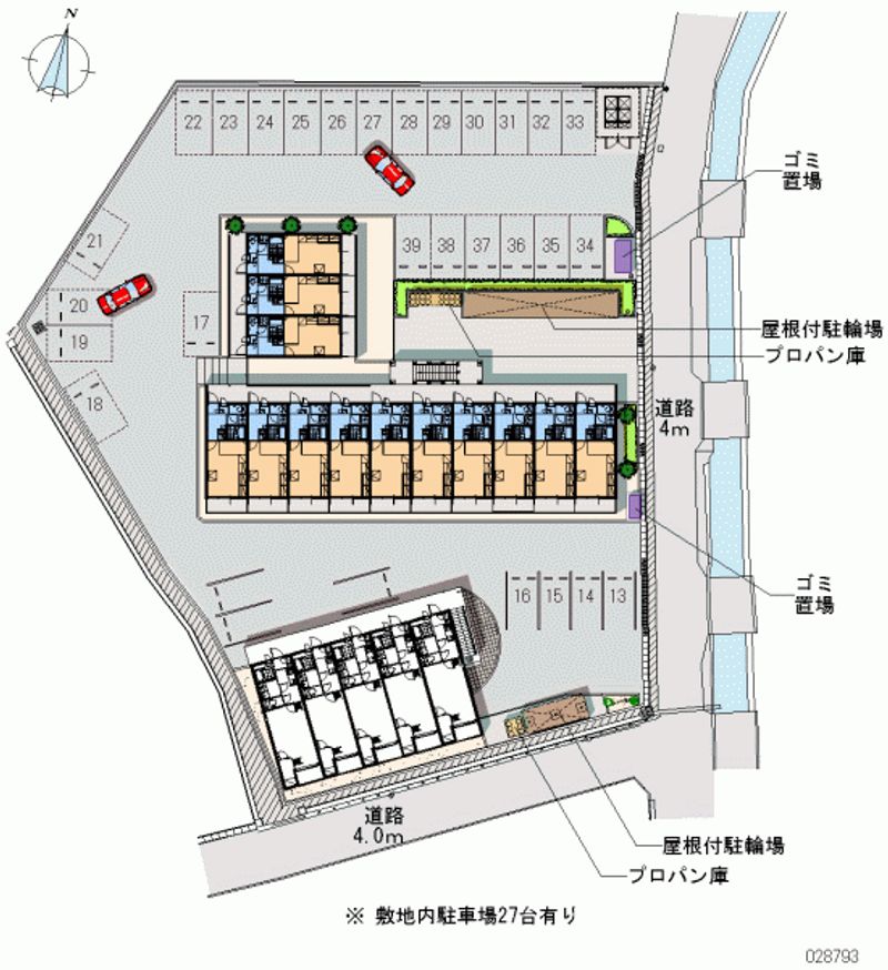 レオパレス大町 月極駐車場