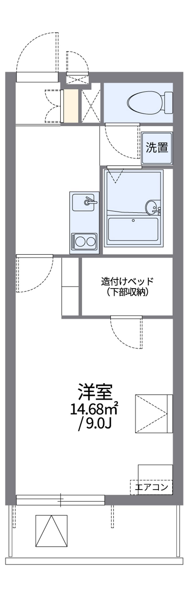 レオパレス真Ⅶ 間取図