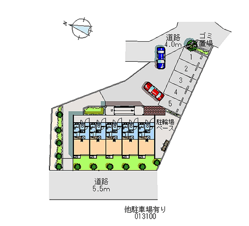 13100 Monthly parking lot