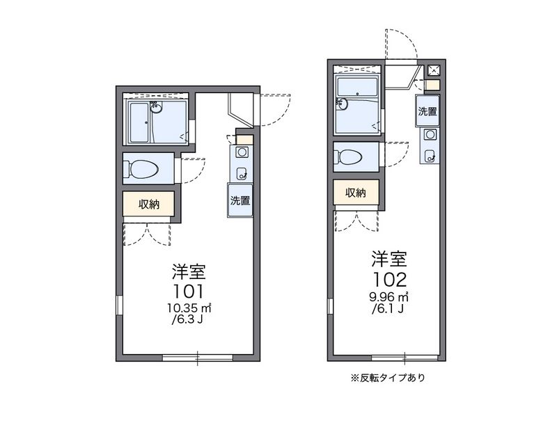 レオパレス大河 間取図