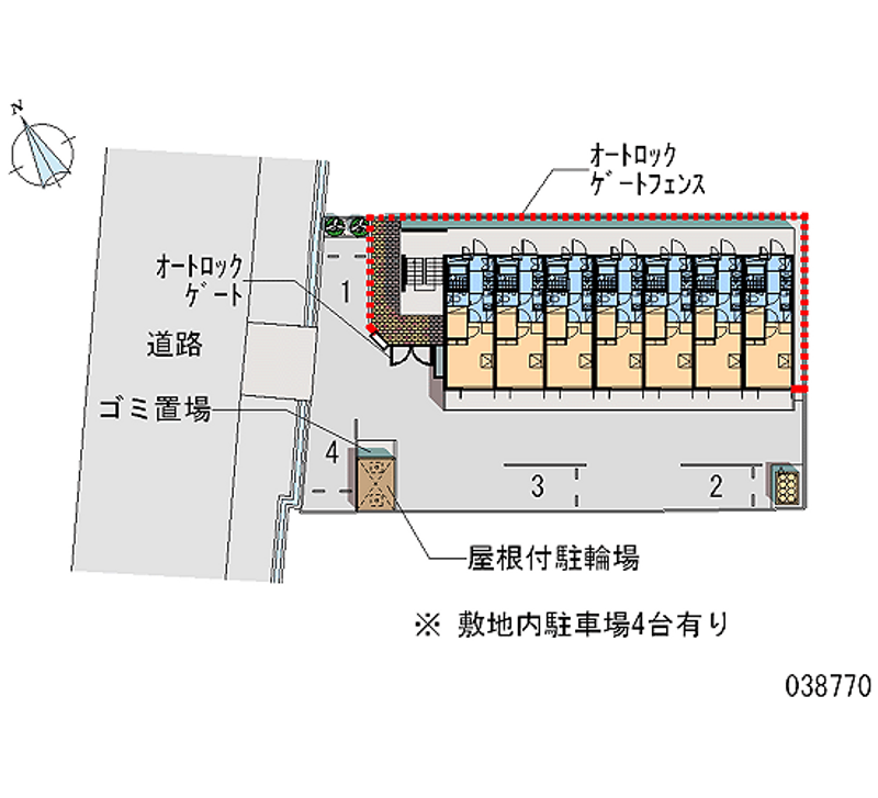 レオパレスあさひ 月極駐車場