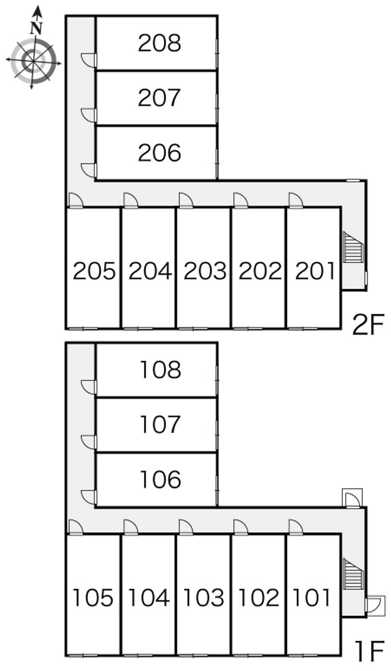 レオパレスシンフォニー 間取り配置図