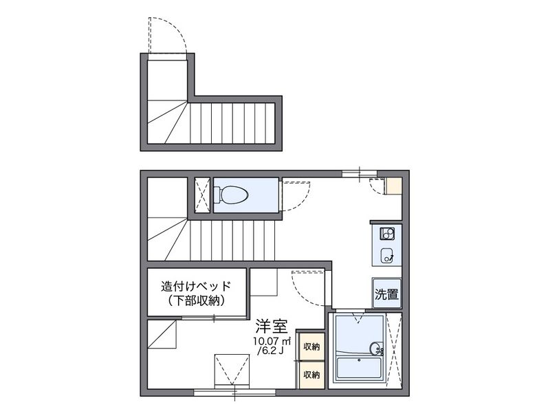 レオパレスいろは 間取図