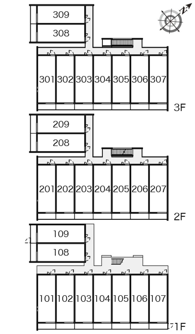 クレイノミオラコート 間取配置図