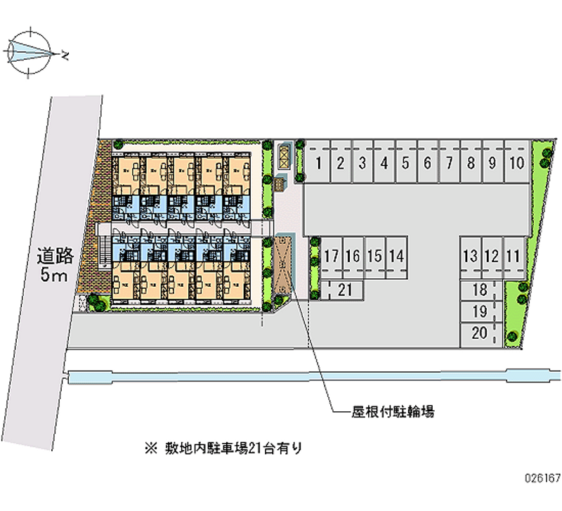 レオパレスハウゼブリューヘン 月極駐車場