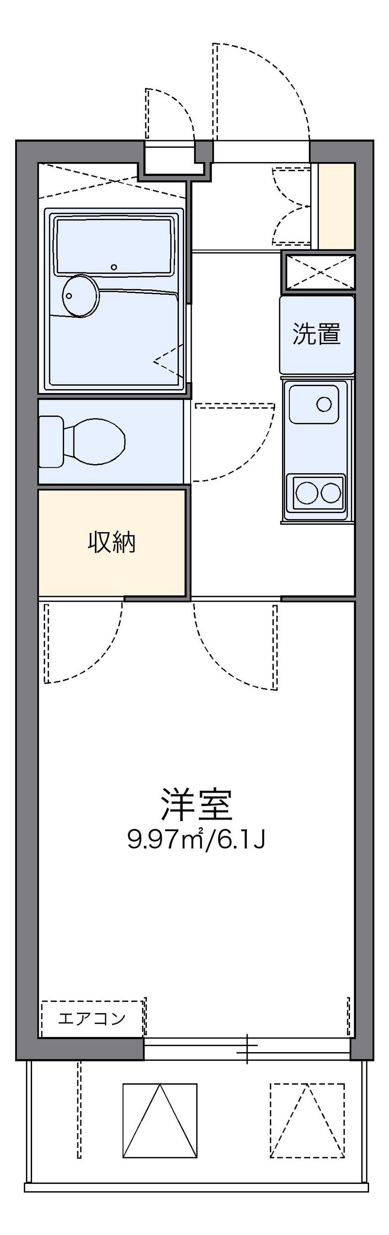 レオパレスすずしろ 間取り
