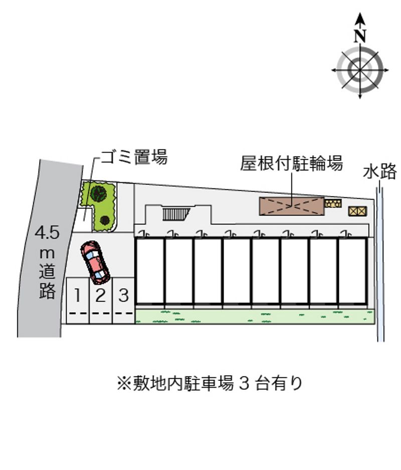 レオパレスノースアイランドⅡ 配置図