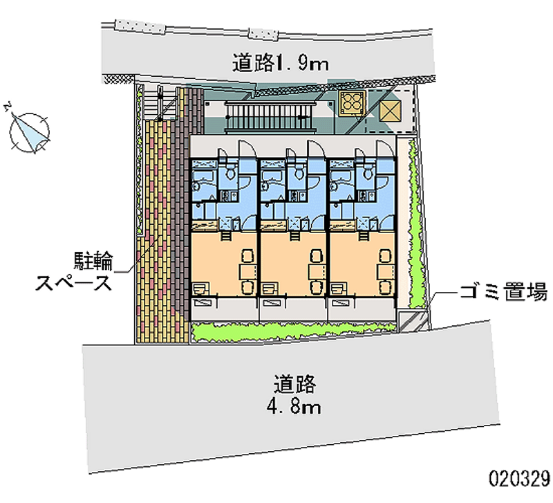 レオパレスＷｉｓｈ 区画図