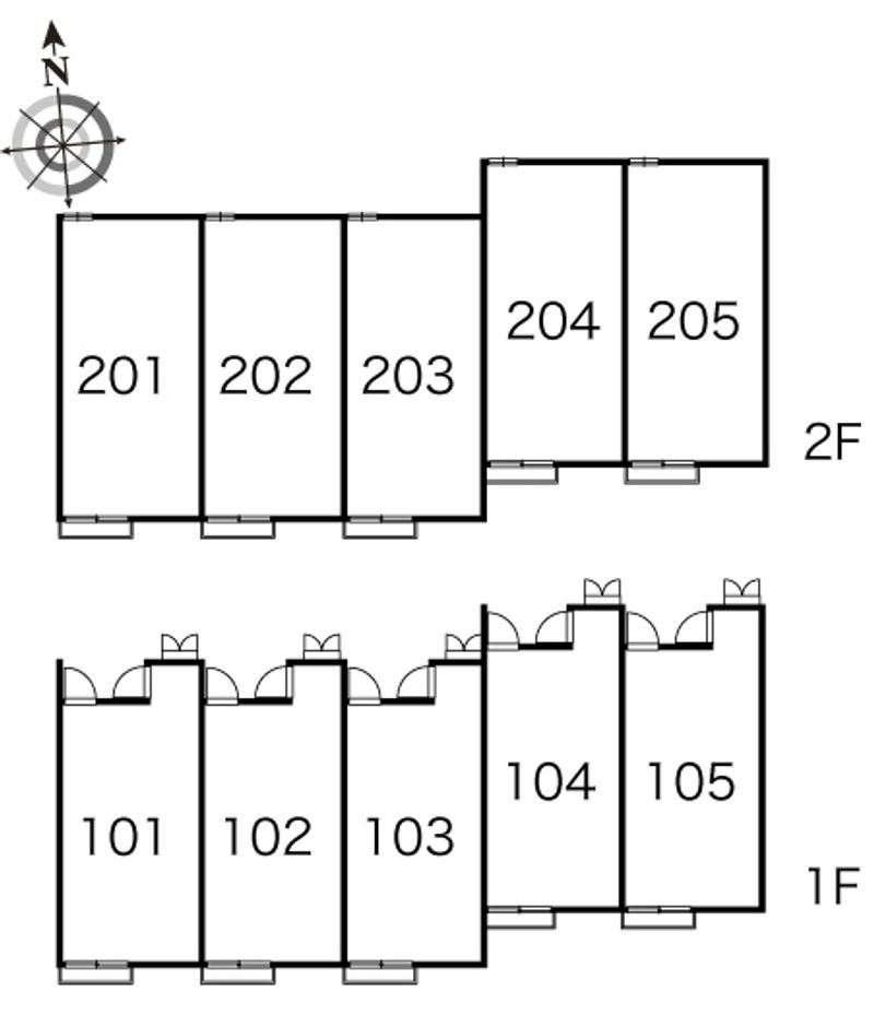 レオパレスオータムⅡ 間取配置図