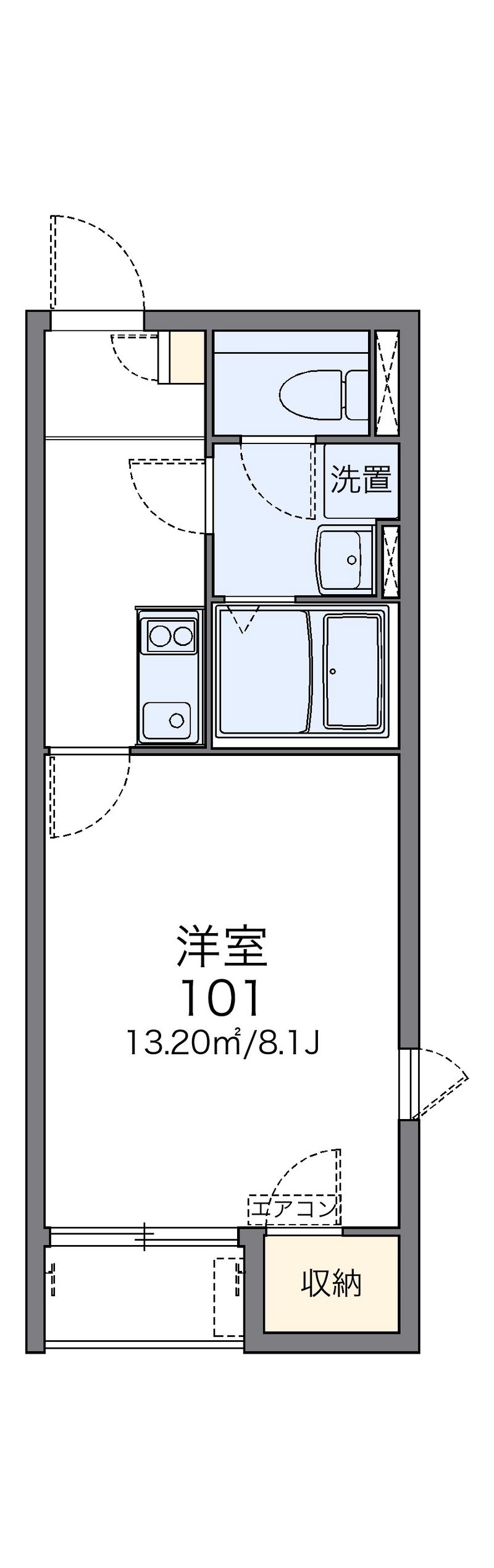 レオネクストアイリス貴船 間取図