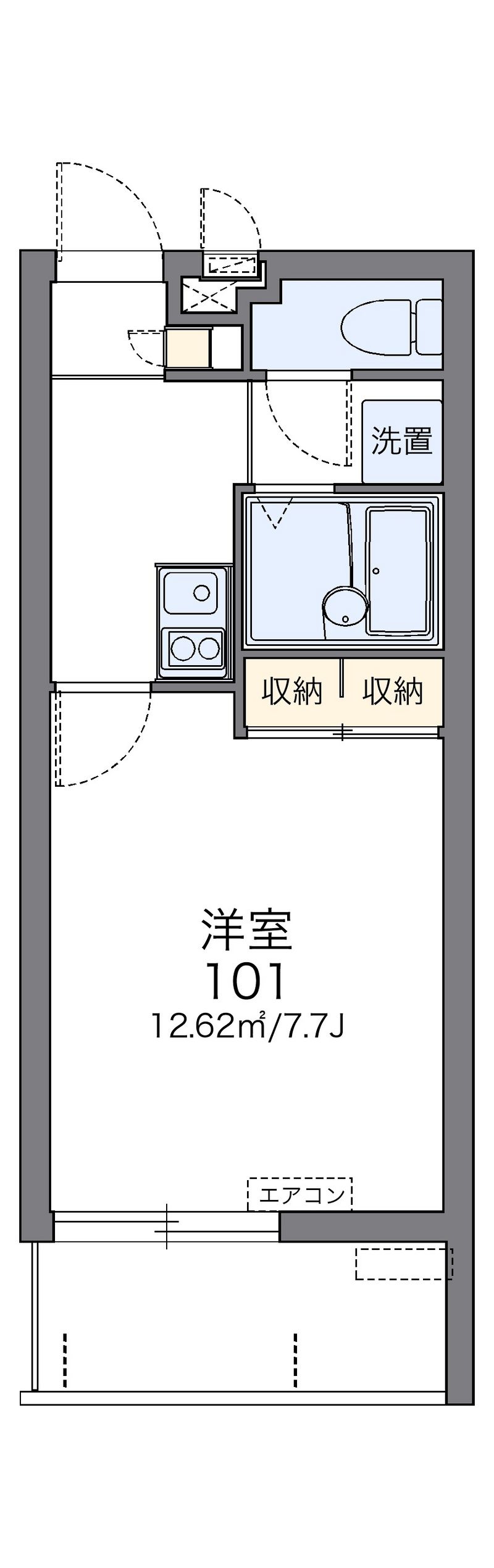 レオパレスかなさんどー 間取図