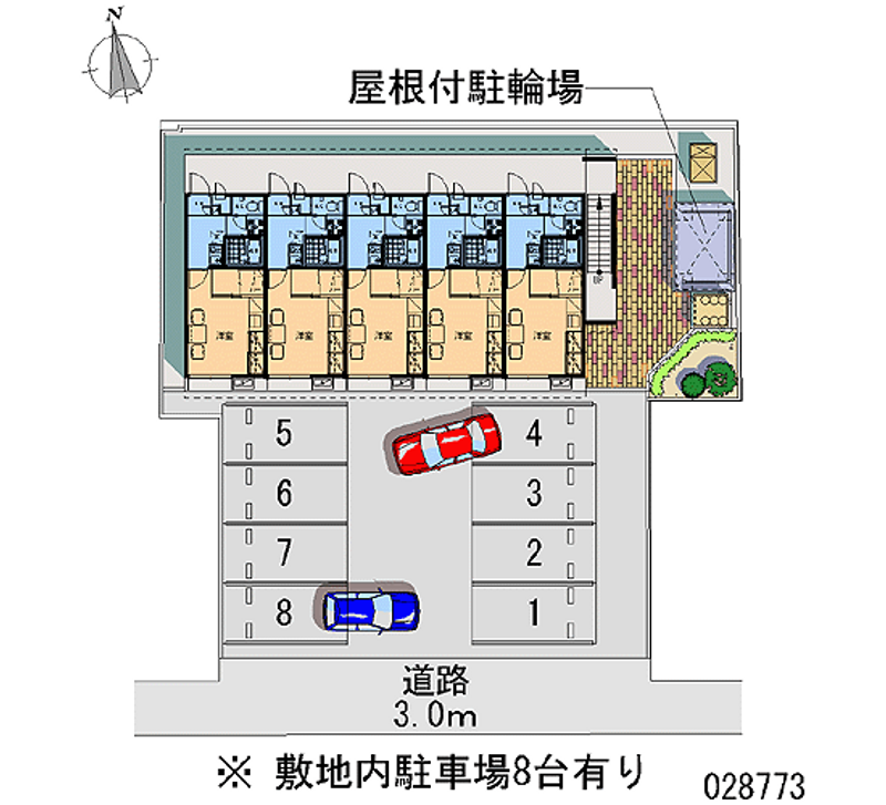 レオパレスヴィラージュ 月極駐車場