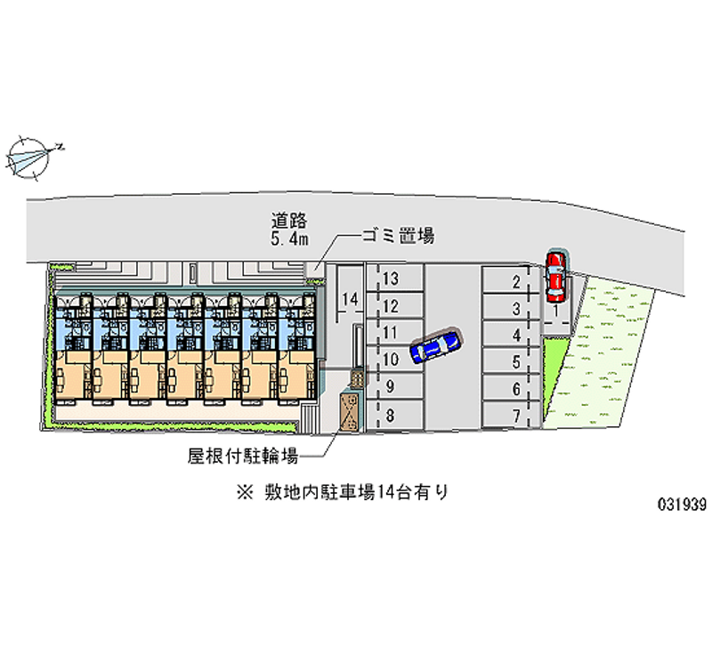 レオパレスソレーユⅡ 月極駐車場