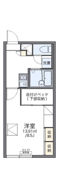 レオパレス大和スカイハイツ 間取り図