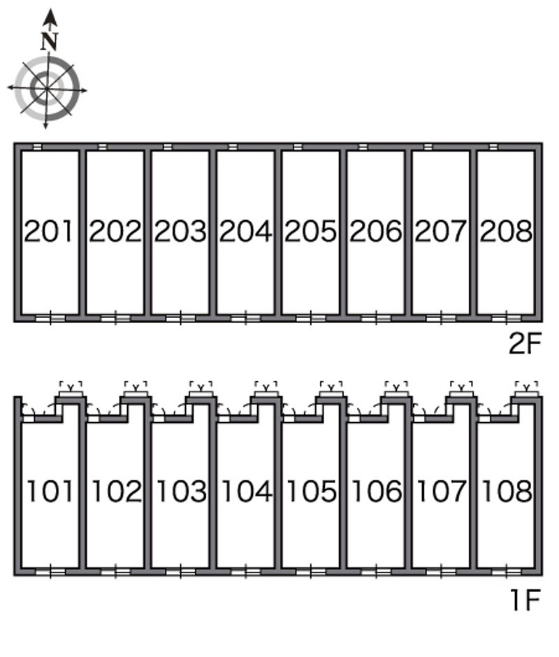 レオネクスト中原 間取配置図