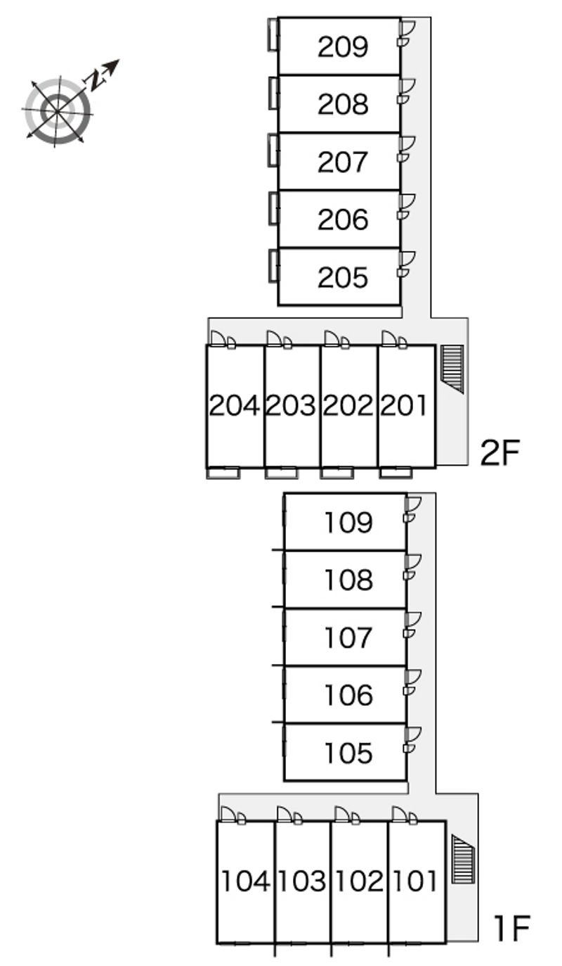 レオパレスジェイエム１８国府 間取り配置図