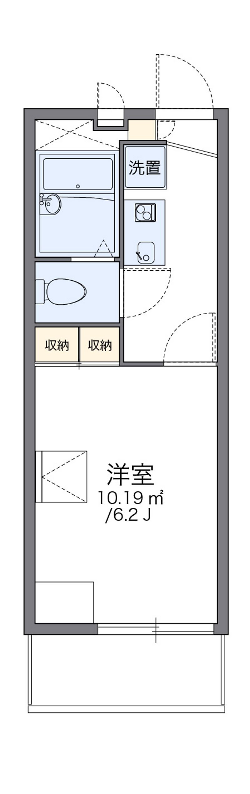 レオパレス今津 間取図