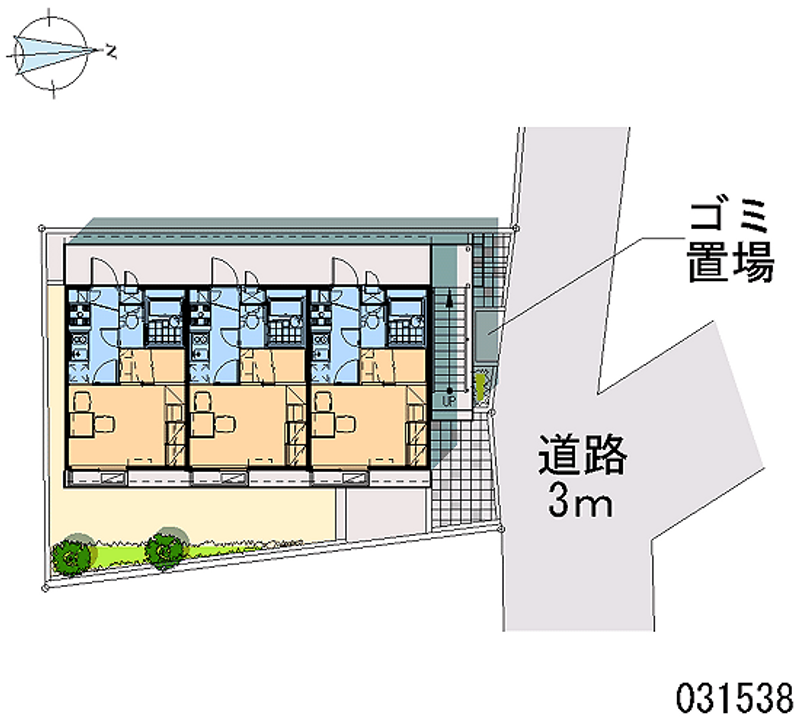 レオパレス千早 区画図