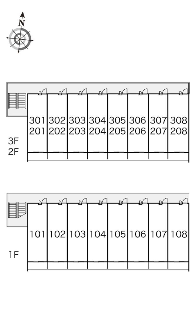 レオパレスＳＨＩＢＡ　ＡＬＬ１ 間取り配置図