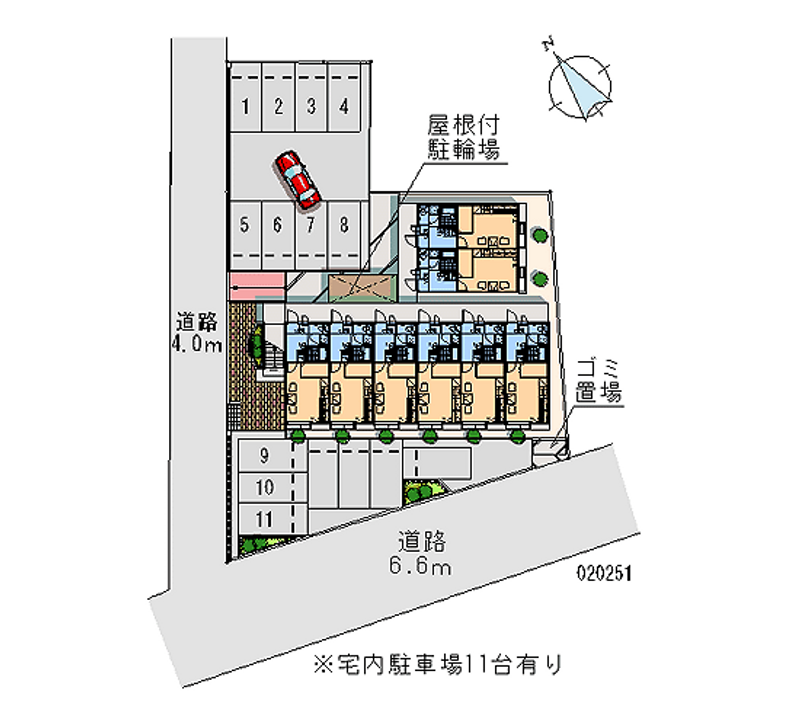 レオパレス向日葵 月極駐車場