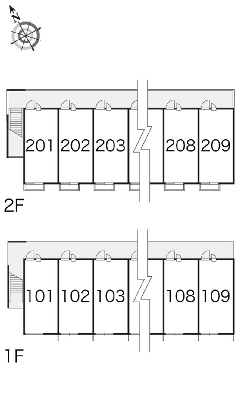 レオパレスソレーユ 間取配置図