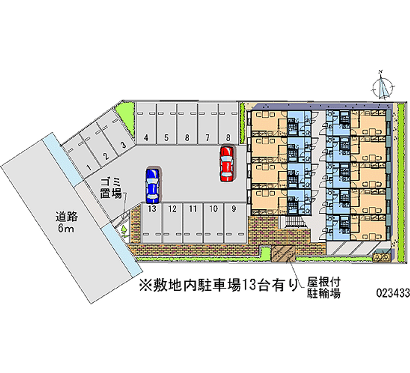 レオパレスメープル 月極駐車場