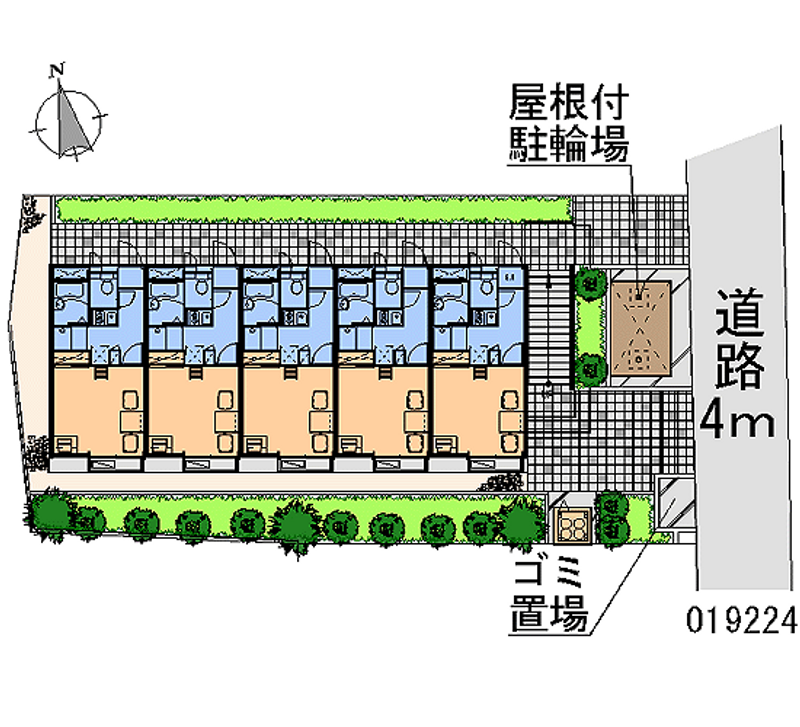 レオパレス都司　ハウス 区画図