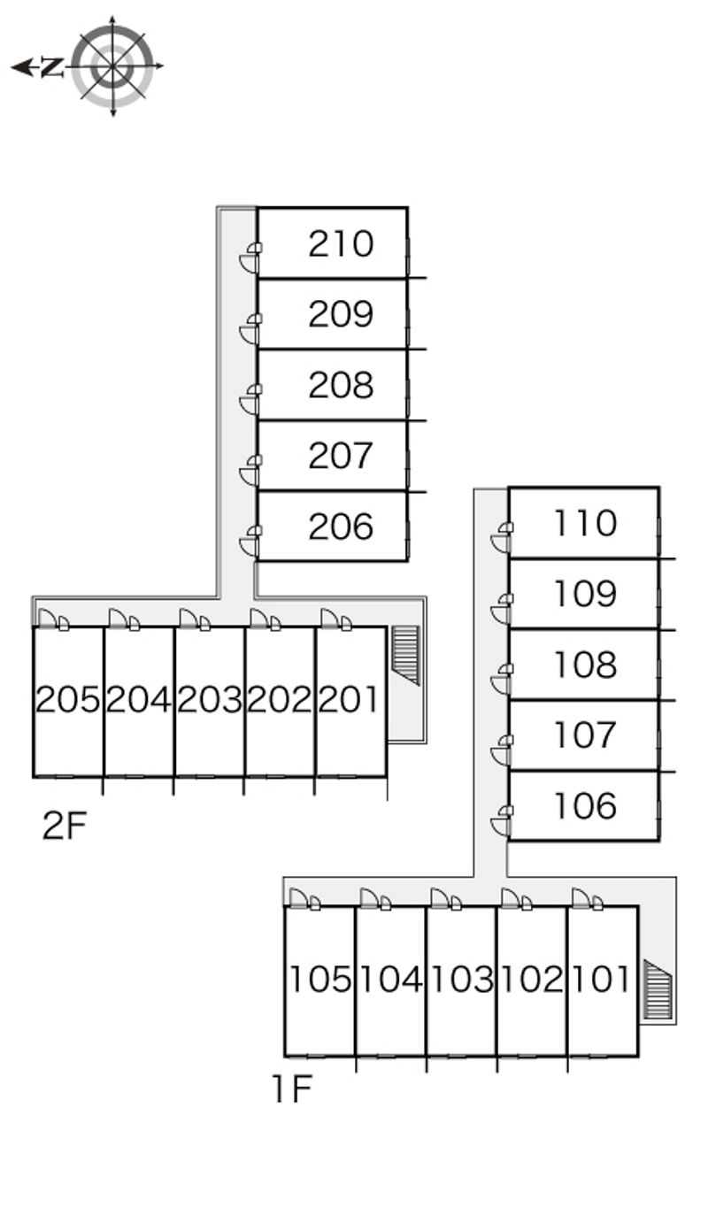 レオパレスス　ピアーノ 間取配置図