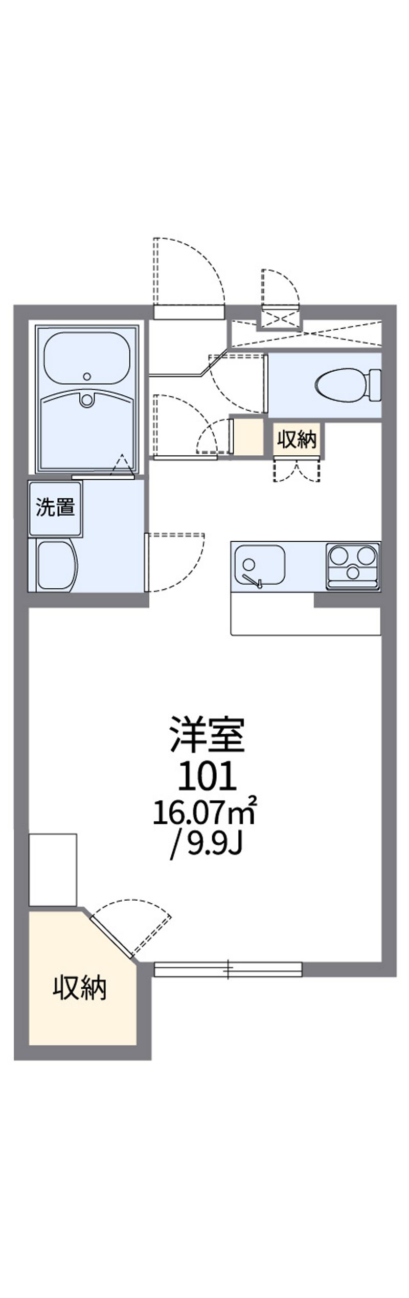 レオパレス揖保川Ⅰ 間取図