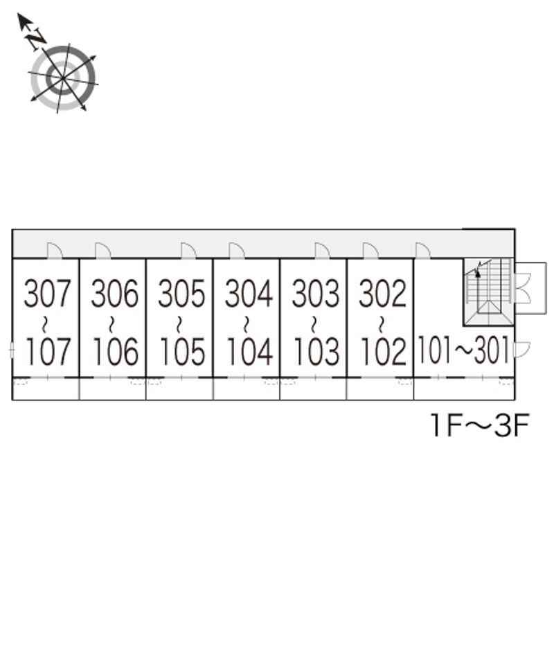 レオパレス源 間取配置図