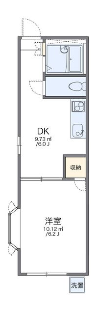 レオパレス本城東三番館 間取り図